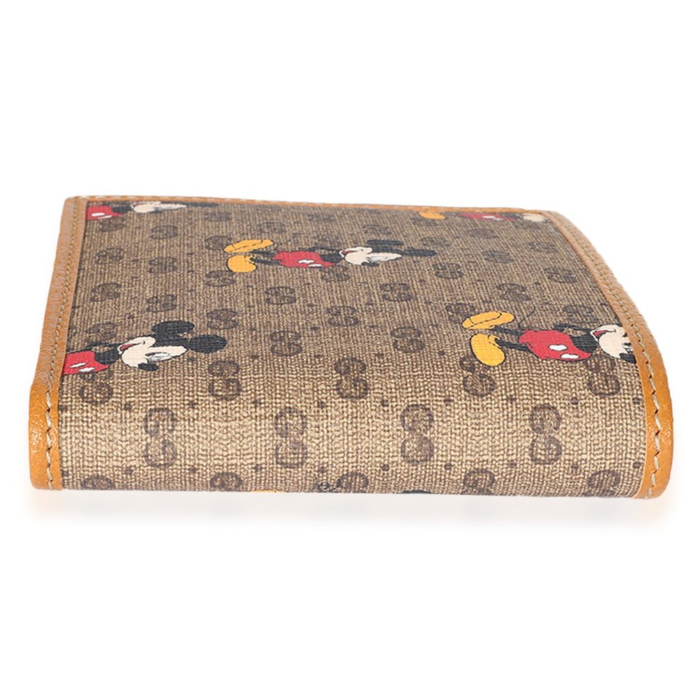 Gucci x Disney Vintage GG Supreme Mickey Mouse Bifold Wallet - Picture 4 of 7